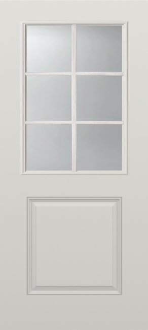 Alliance S606-1P-SDL6-LE fiberglass entry door, smooth