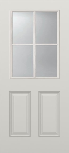 Alliance S606-2PU-SDL4-LE fiberglass entry door, smooth