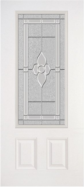 Alliance S607-2P-MN-PN fiberglass entry door, smooth