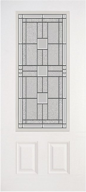 Alliance S607-2P-MO-P fiberglass entry door, smooth