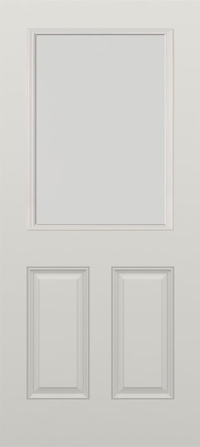 Alliance S607-2PU-BLC fiberglass entry door, smooth