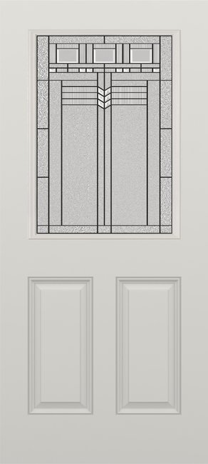 Alliance S607-2PU-KP-P fiberglass entry door, smooth