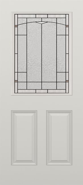 Alliance S607-2PU-TPZ-P fiberglass entry door, smooth