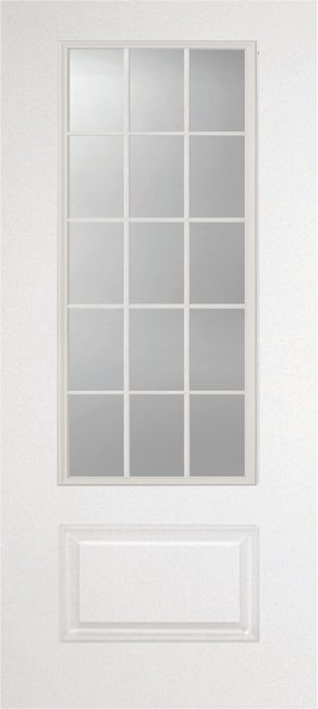 Alliance S628-1P-FG15-CL fiberglass entry door, smooth