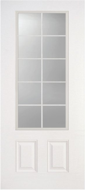 Alliance S628-2P-FG10-CL fiberglass entry door, smooth