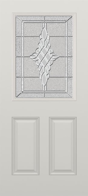 Alliance S684-2PU-GRC-PN fiberglass entry door, smooth