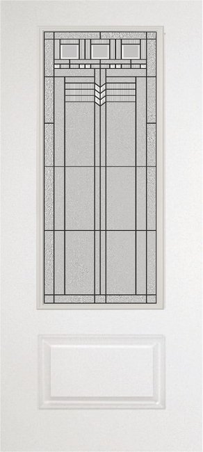 Alliance S686-1P-KP-P fiberglass entry door, smooth