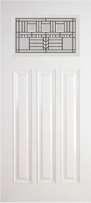 Alliance S814-6P-KP-P fiberglass entry door, smooth