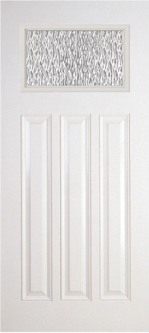 Alliance S814-6P-STM fiberglass entry door, smooth