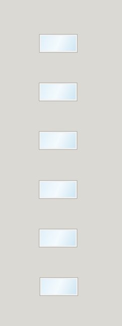 Alliance S843-BH6-CHS-CL fiberglass entry door, smooth