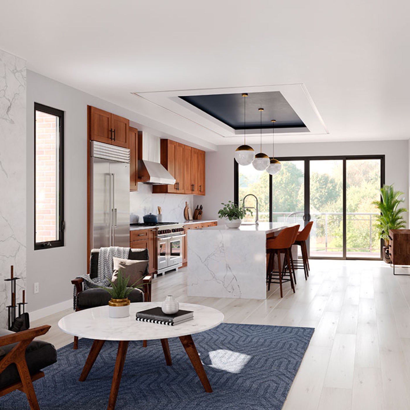 Ply Gem West Pro Series 700 windows with a black interior in a kitchen