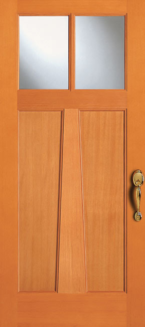 36802-AM Fir exterior wood door in douglas fir