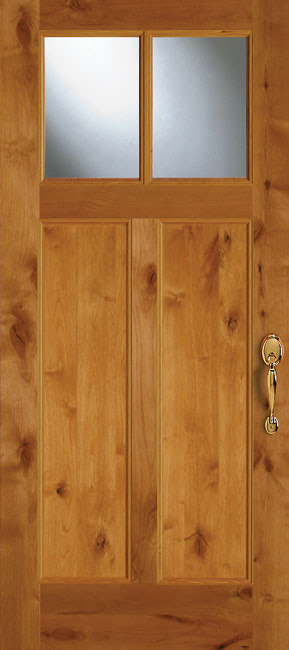 36802 Knotty Alder exterior wood door in knotty alder