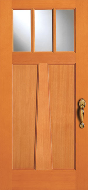 36803-AM Fir exterior wood door in douglas fir