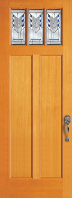 6823-8 Fir exterior wood door in douglas fir