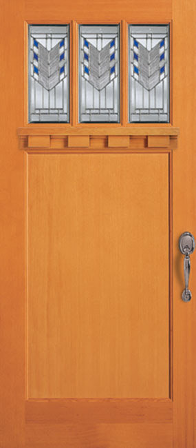 36833 Fir exterior wood door in douglas fir