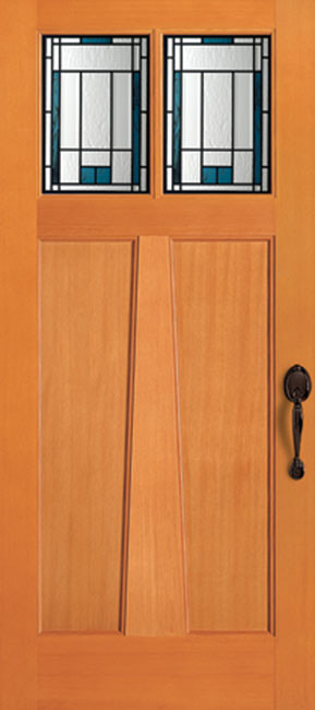36932-AM Fir exterior wood door in douglas fir