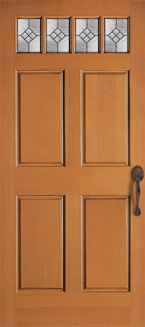 4243 TDL Fir exterior wood door in douglas fir
