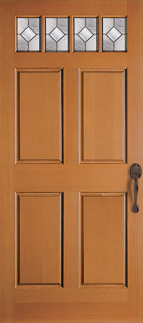 4245 TDL Fir exterior wood door in douglas fir