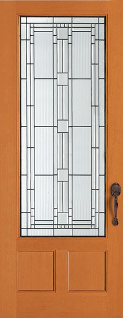 6356-8 Fir exterior wood door in douglas fir