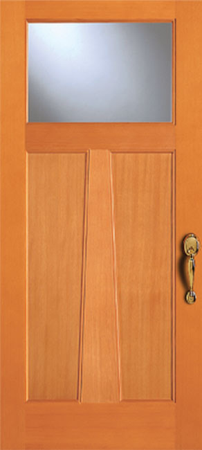 6801-AM Fir exterior wood door in douglas fir