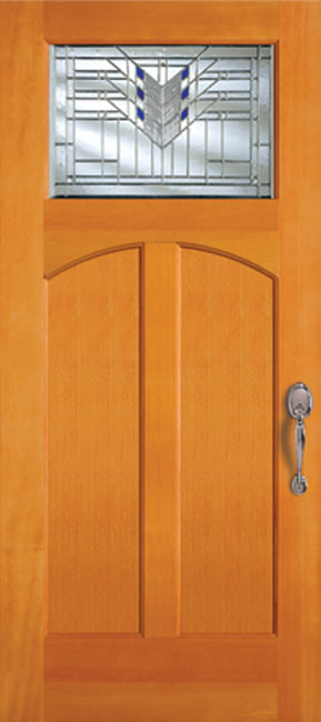 6821-AR Fir exterior wood door in douglas fir