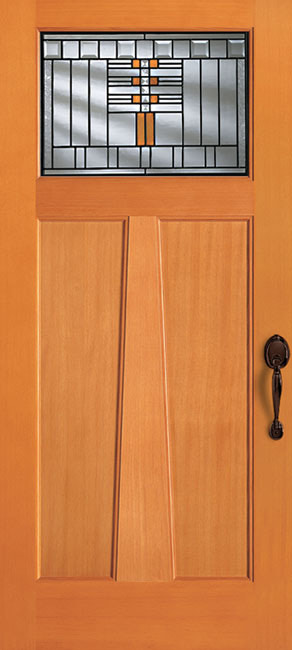 6841-AM Fir exterior wood door in douglas fir