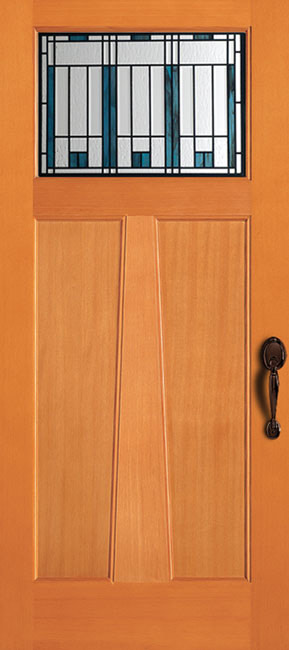 6931-AM Fir exterior wood door in douglas fir