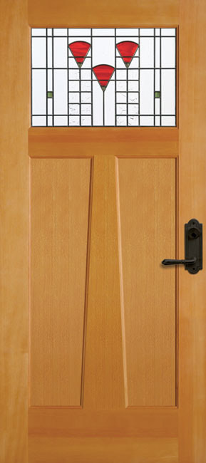 6962-AM Fir exterior wood door in douglas fir