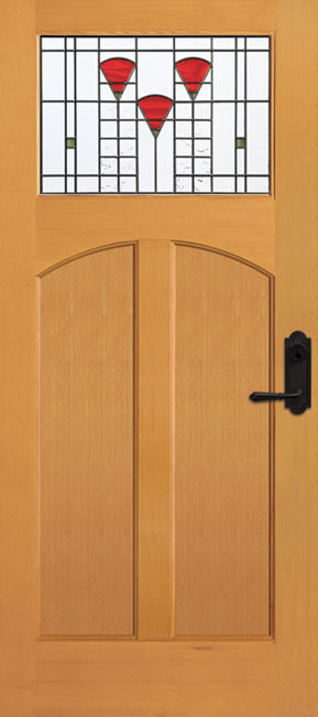 6962-AR Fir exterior wood door in douglas fir