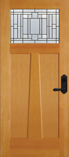 6972-AM Fir exterior wood door in douglas fir