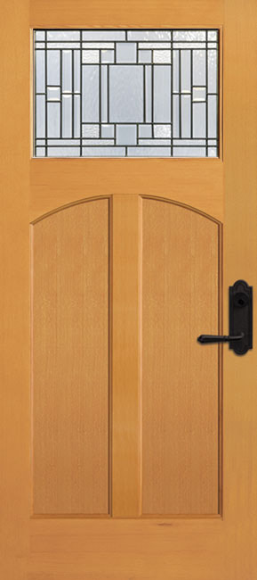 6972-AR Fir exterior wood door in douglas fir