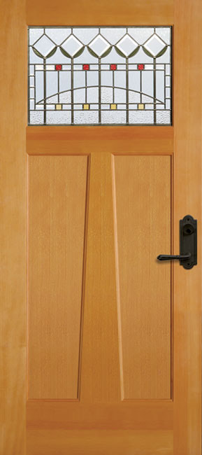 992-AM Fir exterior wood door in douglas fir