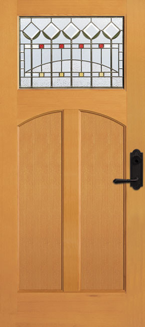 6992-AR Fir exterior wood door in douglas fir