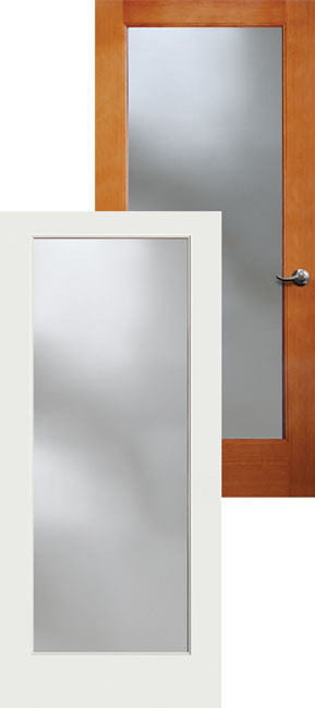 Waterbarrier French wood door example