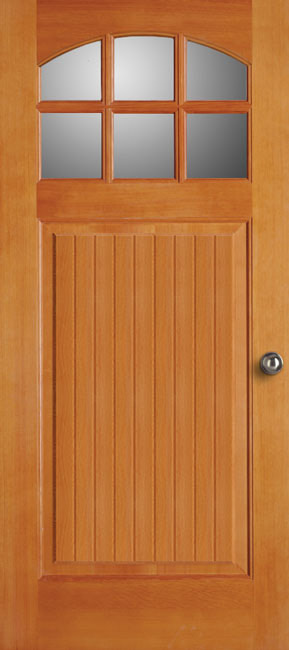 7218 TDL Fir exterior wood door in douglas fir