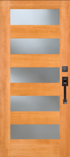 7405 Clear exterior wood door in douglas fir