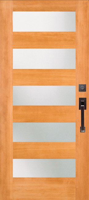 7405 Satin Etch exterior wood door in douglas fir