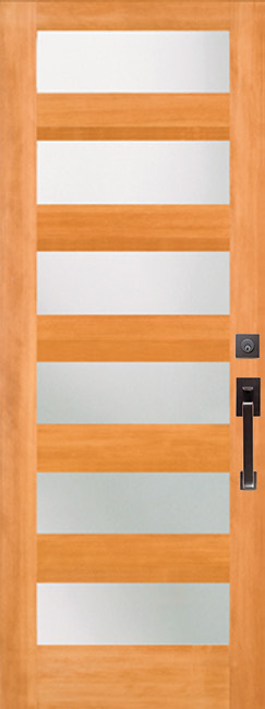 7406-8 Satin Etch exterior wood door in douglas fir