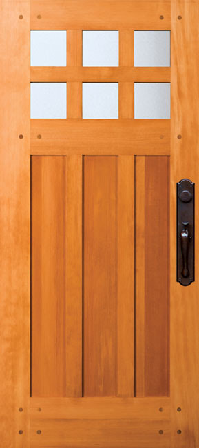 Nantucket 77860 exterior wood door in douglas fir