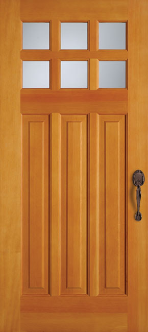 7860 TDL Fir exterior wood door in douglas fir